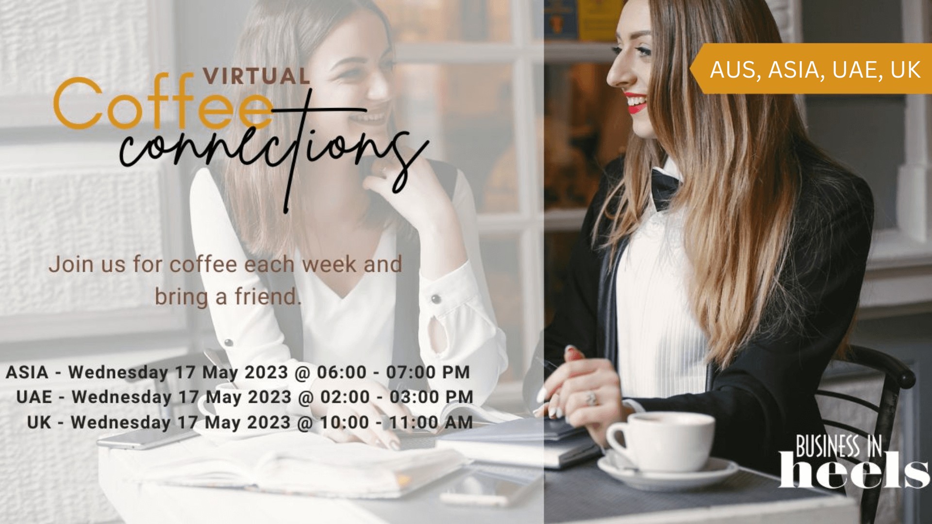 Virtual Coffee Connections - Aust/Asia/UAE/UK - 17/05/2022