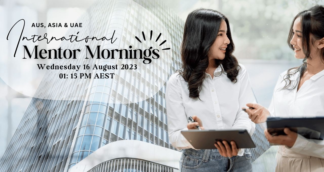 Mentor Morning Online AUS, ASIA, UAE - 16/08/2023
